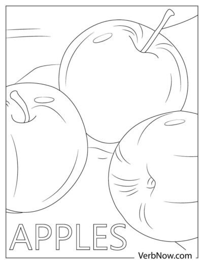 Free APPLE Coloring Pages for Download (Printable PDF)