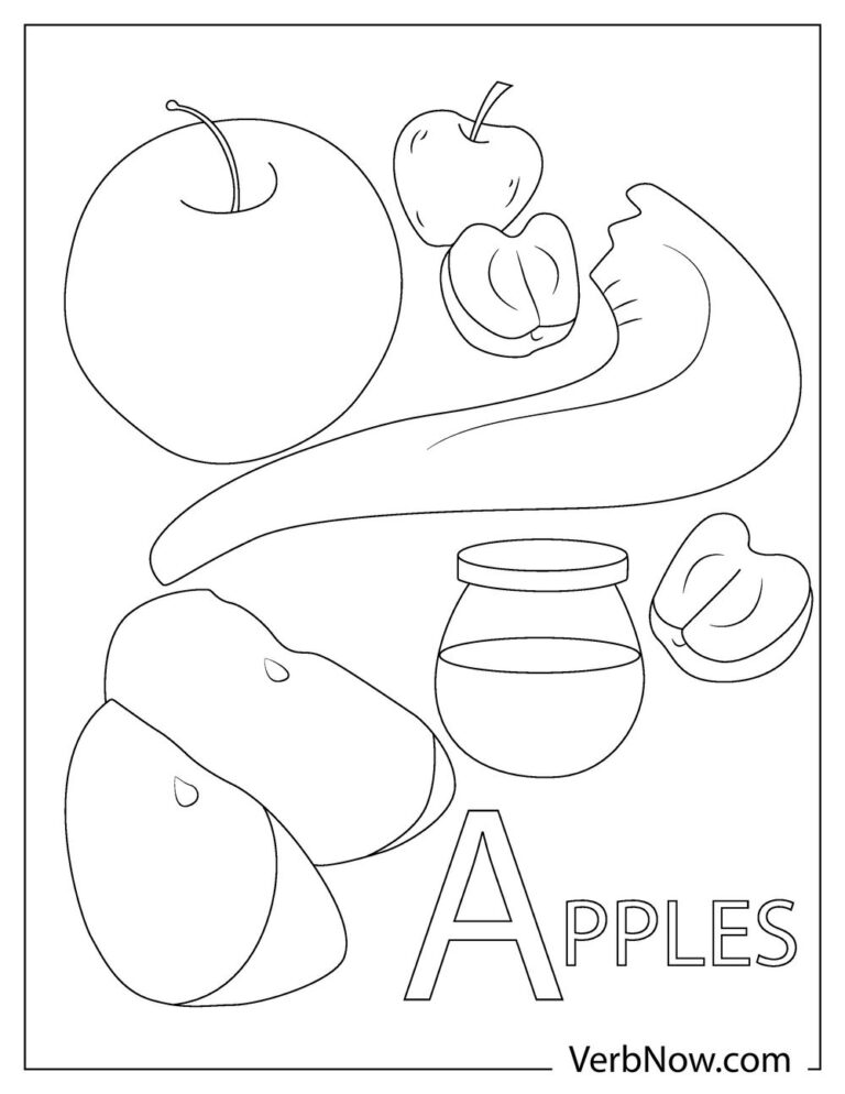Free APPLE Coloring Pages for Download (Printable PDF)