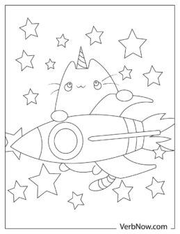 Free CATICORN Coloring Pages for Download (Printable PDF)
