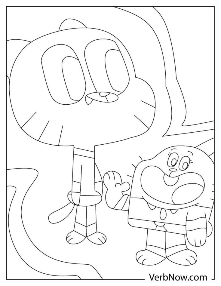 Free GUMBALL Coloring Pages &amp; Book for Download (Printable PDF) - VerbNow