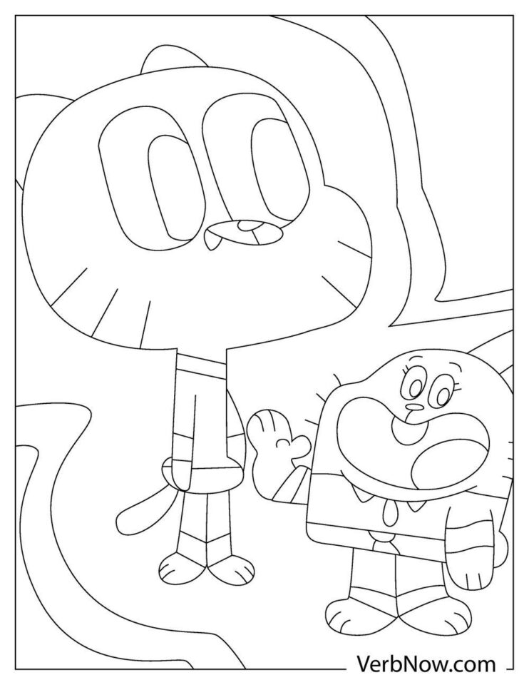 Free GUMBALL Coloring Pages for Download (Printable PDF)