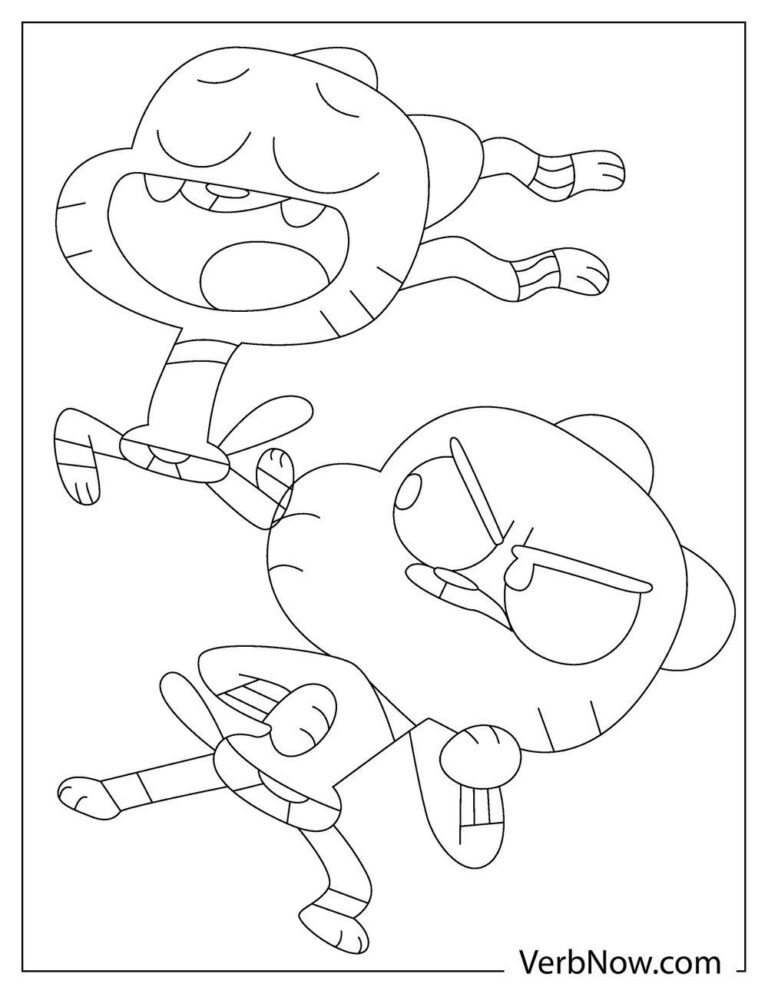 Free GUMBALL Coloring Pages for Download (Printable PDF)