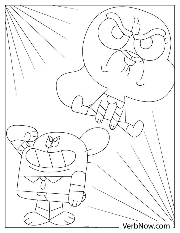 Free GUMBALL Coloring Pages for Download (Printable PDF)