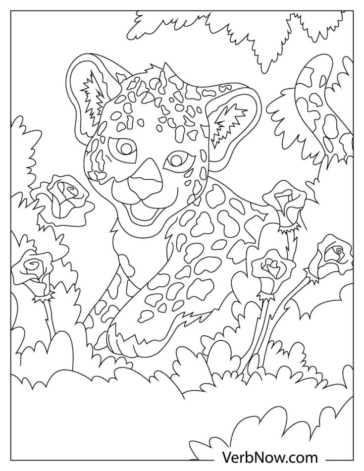 Free JAGUAR Coloring Pages for Download (Printable PDF)