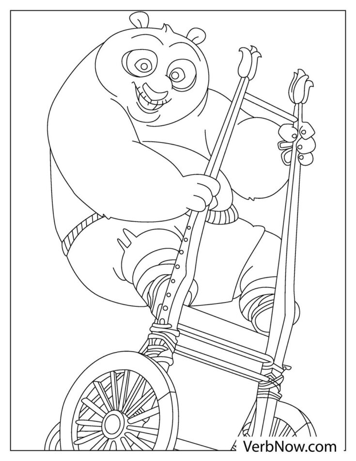 Free KUNG FU PANDA Coloring Pages (Printable PDF)