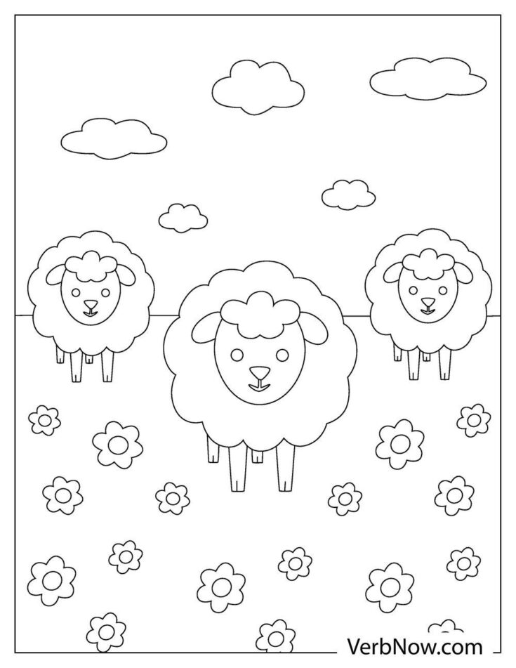 Free LAMB Coloring Pages for Download (Printable PDF)