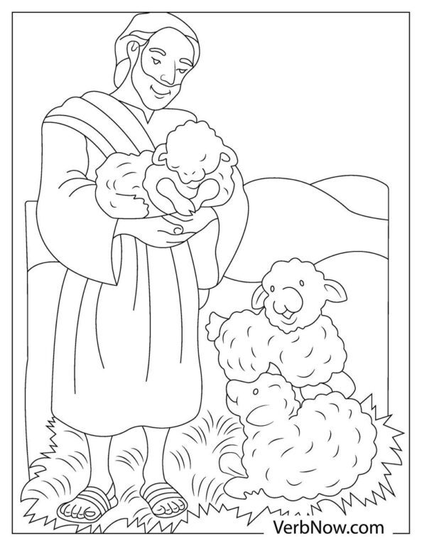 Free NATIVITY SCENE Coloring Pages (Printable PDF)