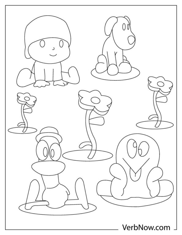Free POCOYO Coloring Pages for Download (Printable PDF)