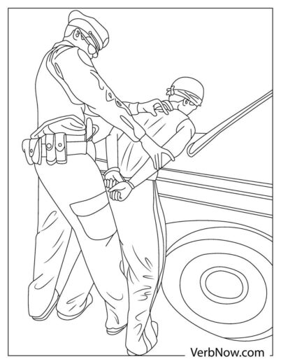 Free POLICE Coloring Pages &amp; Book for Download (Printable PDF) - VerbNow