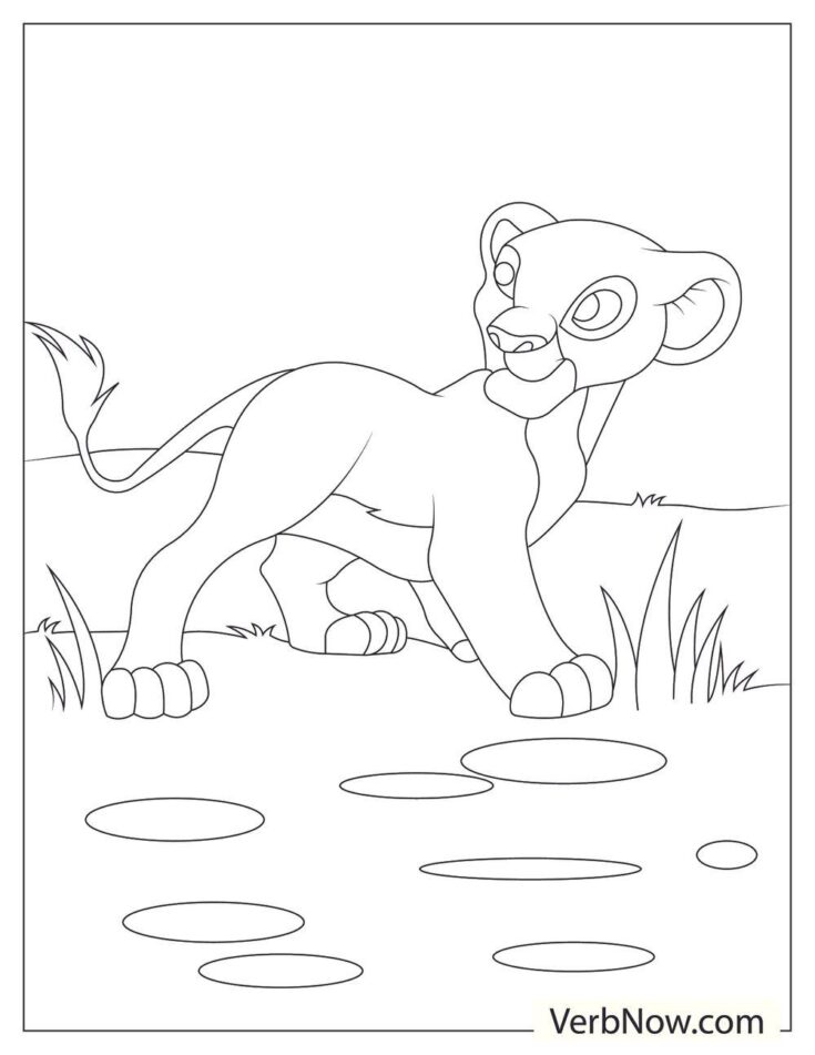 Free SIMBA Coloring Pages for Download (Printable PDF)