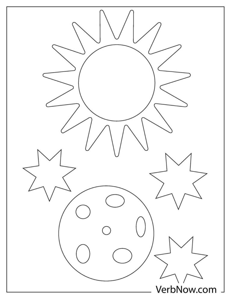 Free SUN AND MOON Coloring Pages for Download (Printable PDF)