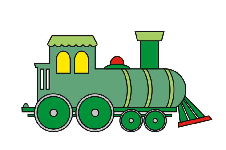 Simple Stream Train Drawing How to Draw a Steam Train in 12 Easy Steps