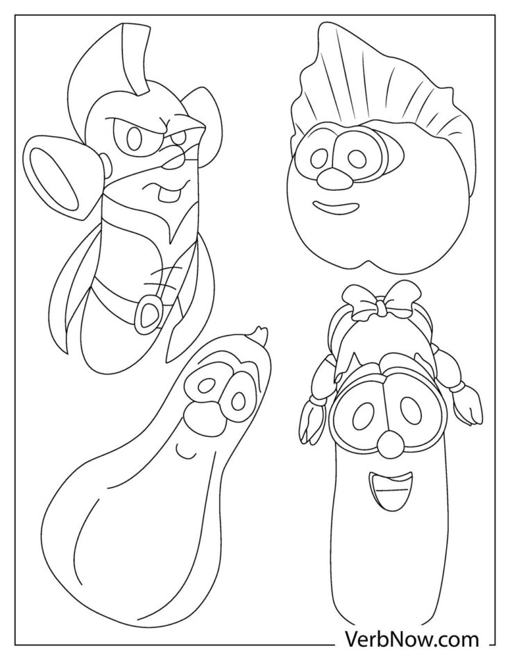 Free VEGGIETALES Coloring Pages for Download (Printable PDF)