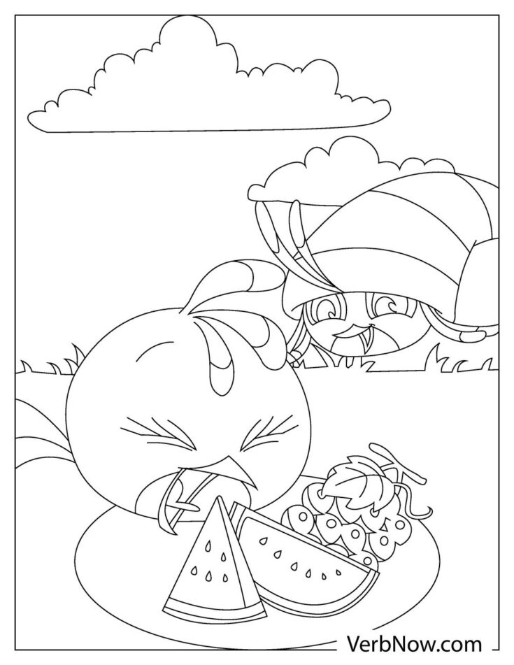 Free ANGRY BIRDS Coloring Pages for Download (Printable PDF)