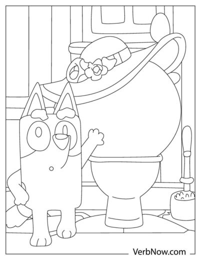Free BLUEY Coloring Pages &amp; Book for Download (Printable PDF) - VerbNow