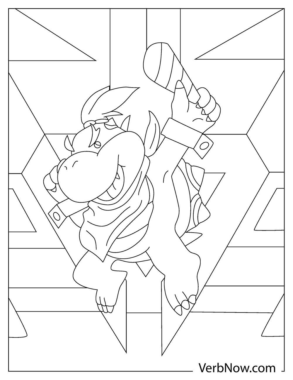 Bowser with microphone in energetic pose