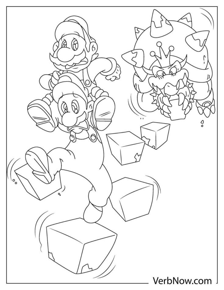 Free BOWSER Coloring Pages for Download (Printable PDF)