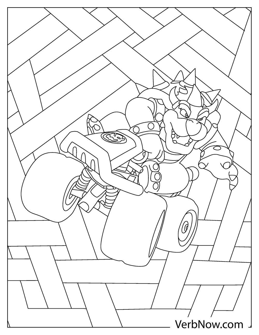 Bowser riding kart from Mario Kart