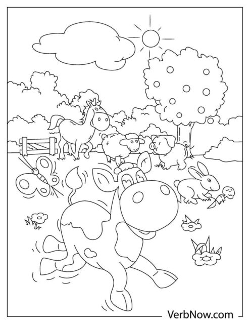 Free FARM ANIMALS Coloring Pages &amp; Book for Download (Printable PDF ...