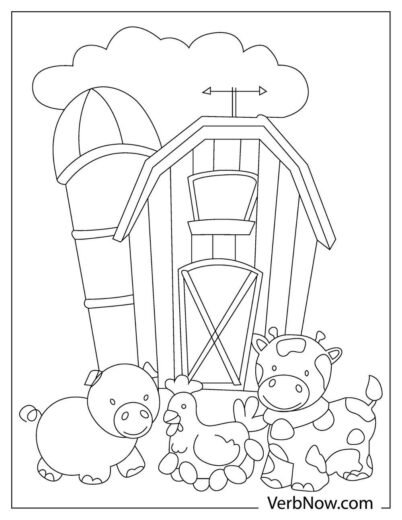 Free FARM ANIMALS Coloring Pages for Download (Printable PDF)