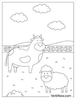 Free FARM ANIMALS Coloring Pages for Download (Printable PDF)