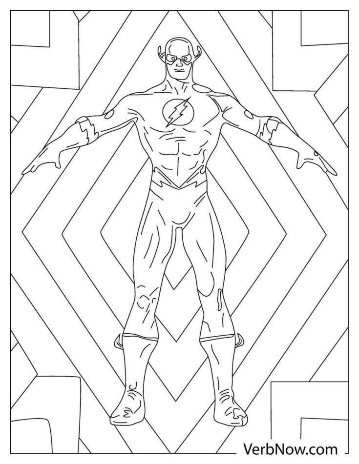 Free FLASH Coloring Pages for Download (Printable PDF)