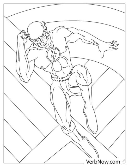 Free FLASH Coloring Pages for Download (Printable PDF)