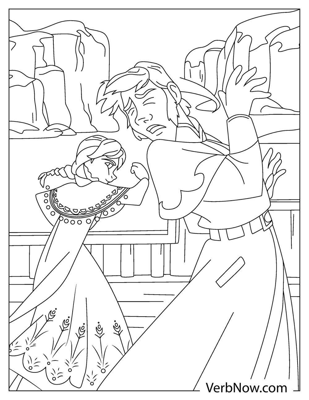 Anna From Frozen Coloring Pages 2025 