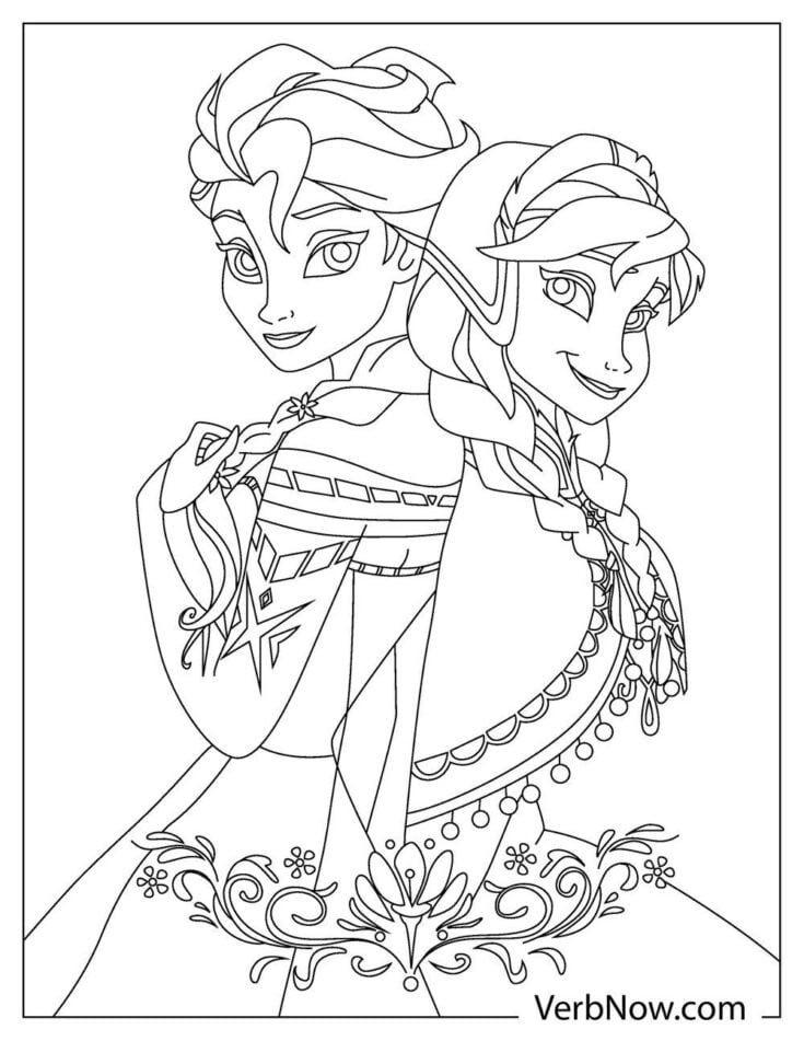 Free FROZEN Coloring Pages for Download (Printable PDF)