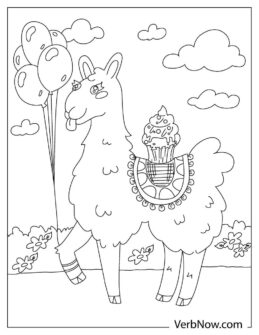 Free LLAMA Coloring Pages for Download (Printable PDF)