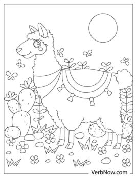Free LLAMA Coloring Pages for Download (Printable PDF)