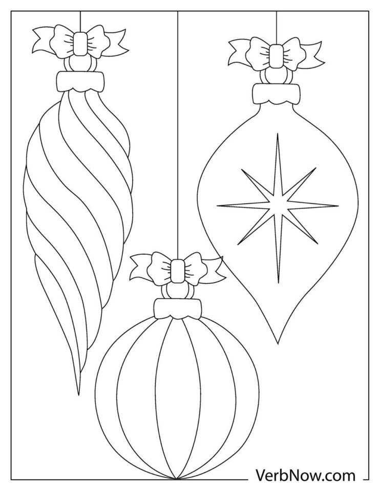 Free ORNAMENT Coloring Pages for Download (Printable PDF)
