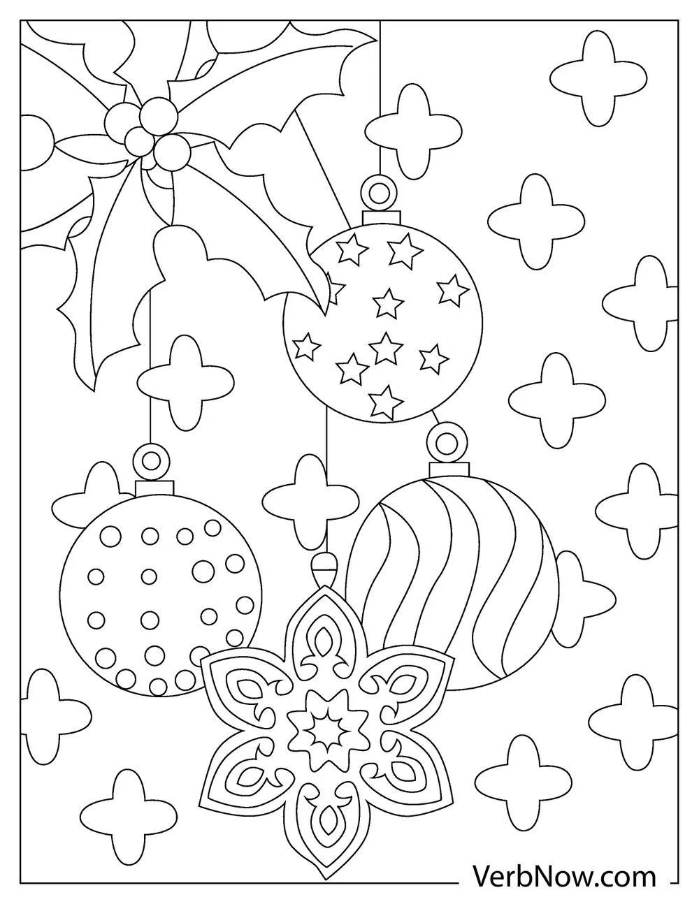 Free ORNAMENT Coloring Pages for Download (Printable PDF) Intricate ornament design for adult coloring
