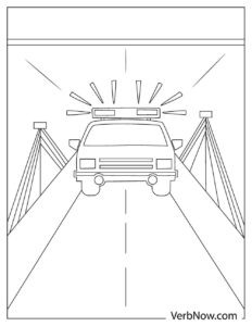 Free POLICE CAR Coloring Pages for Download (Printable PDF)