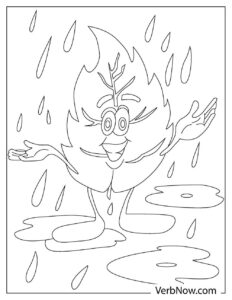 Free RAIN Coloring Pages for Download (Printable PDF)