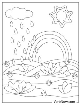 Free RAIN Coloring Pages for Download (Printable PDF)