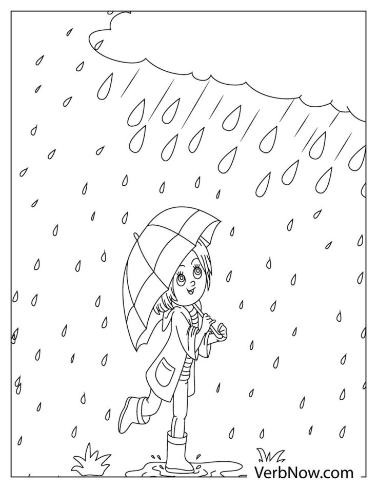 Free RAIN Coloring Pages for Download (Printable PDF)