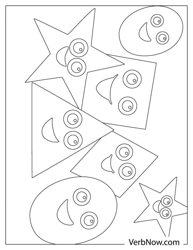 Free SHAPES Coloring Pages for Download (Printable PDF)