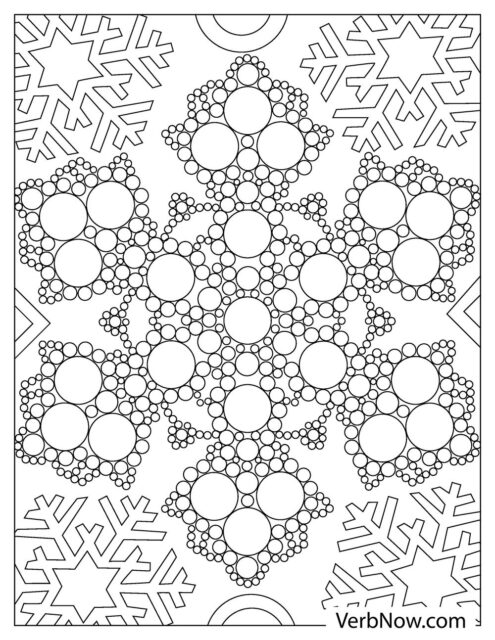 Free SNOWFLAKES Coloring Pages for Download (Printable PDF)
