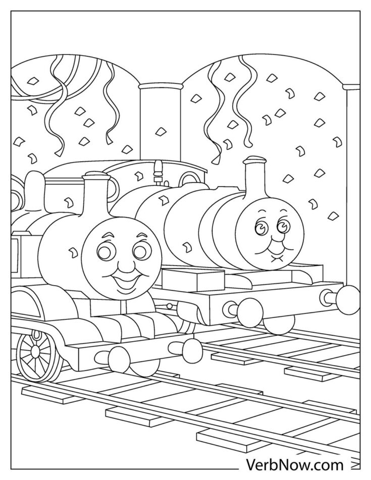 Free THOMAS THE TRAIN Coloring Pages (Printable PDF)