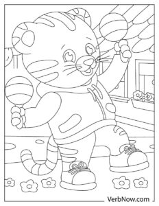 Free DANIEL TIGER Coloring Pages for Download (Printable PDF)