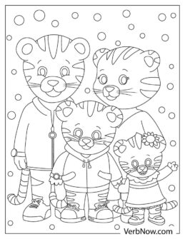 Free DANIEL TIGER Coloring Pages for Download (Printable PDF)