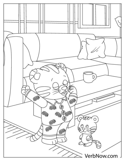 Free DANIEL TIGER Coloring Pages for Download (Printable PDF)