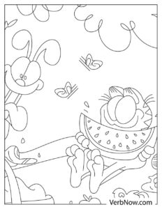Free GARFIELD Coloring Pages for Download (Printable PDF)