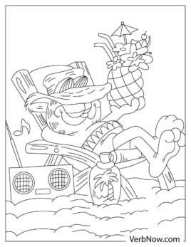 Free GARFIELD Coloring Pages for Download (Printable PDF)