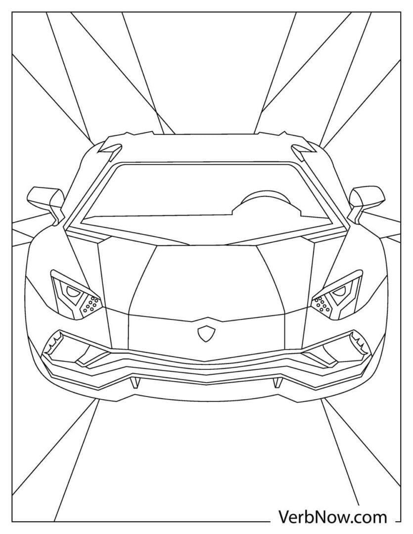 Free LAMBORGHINI Coloring Pages & Book for Download (Printable PDF ...