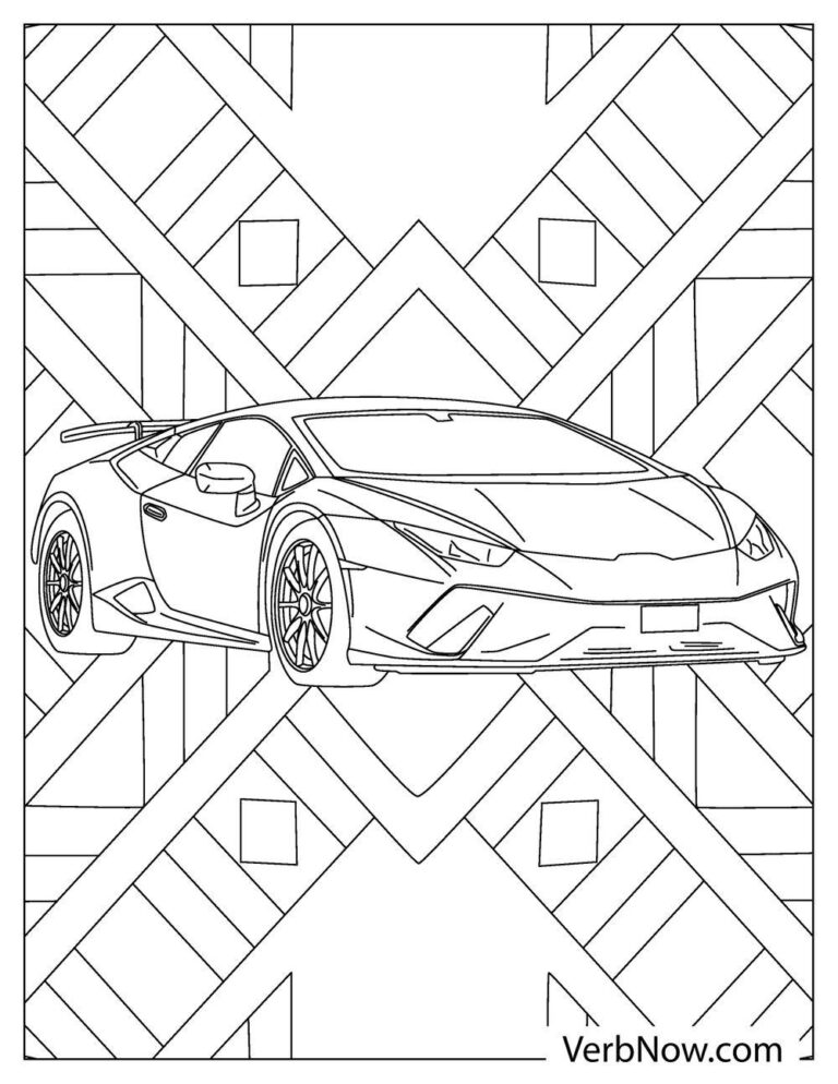 23 LAMBORGHINI Coloring Pages (Free Printable PDF)