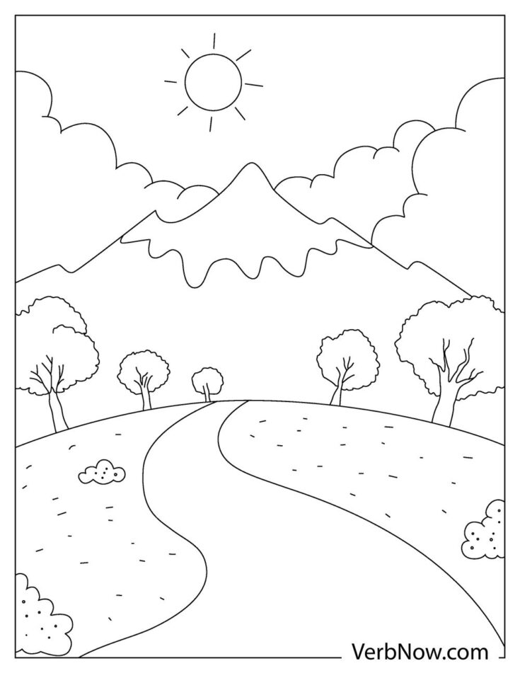 Free NATURE Coloring Pages for Download (Printable PDF)
