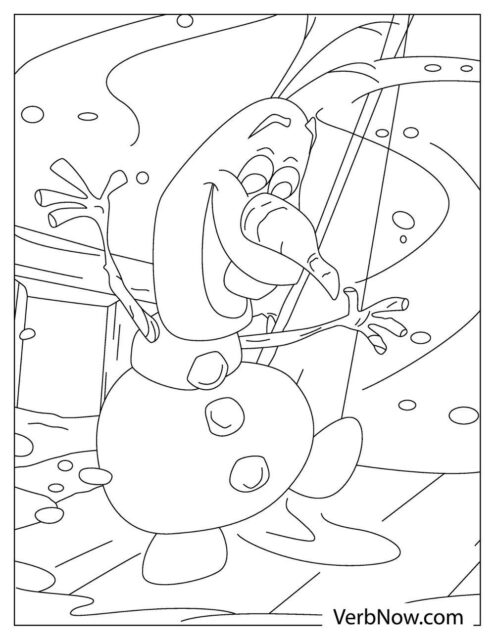 Free OLAF Coloring Pages for Download (Printable PDF)