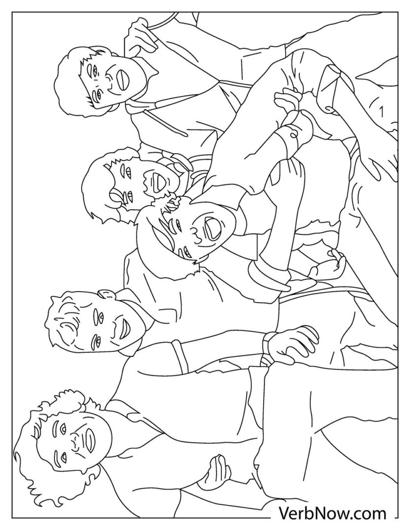 Free ONE DIRECTION Coloring Pages for Download (Printable PDF)